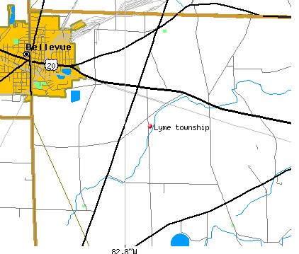 Lyme township, OH map