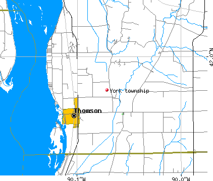 York township, IL map