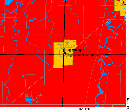 Lagrange township, OH map