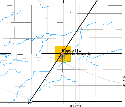 Scipio township, OH map