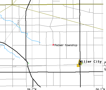 Palmer township, OH map
