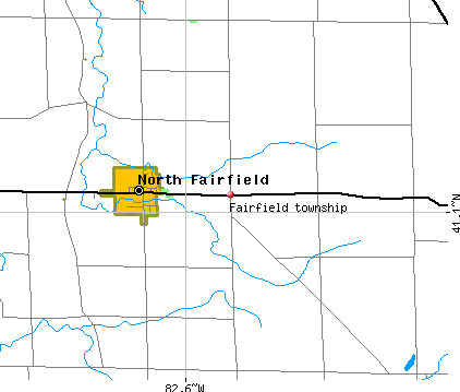 Fairfield township, OH map