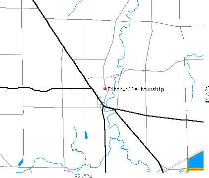 Fitchville township, OH map