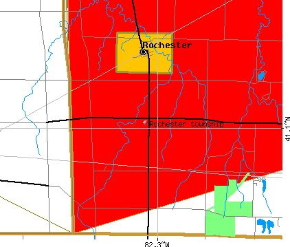 Rochester township, OH map