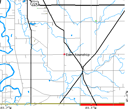 Eden township, OH map