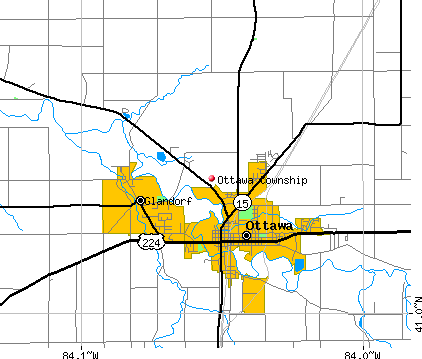 Ottawa township, OH map