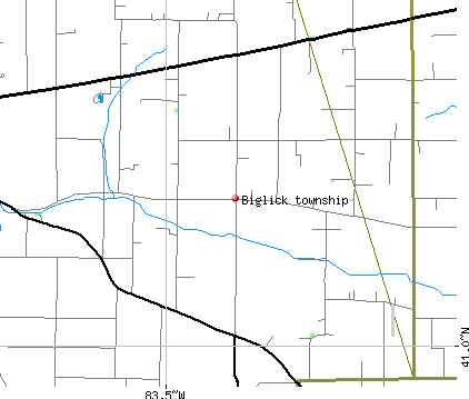 Biglick township, OH map