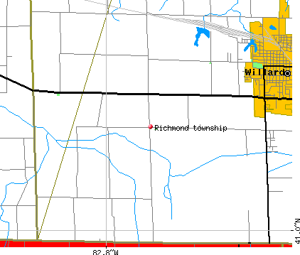 Richmond township, OH map