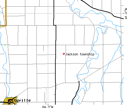Jackson township, OH map