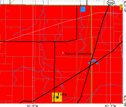 Auburn township, OH map