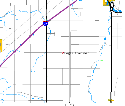Eagle township, OH map