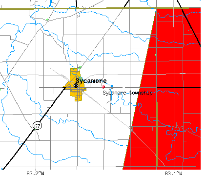 Sycamore township, OH map