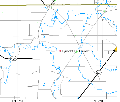 Tymochtee township, OH map