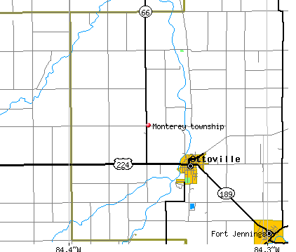 Monterey township, OH map