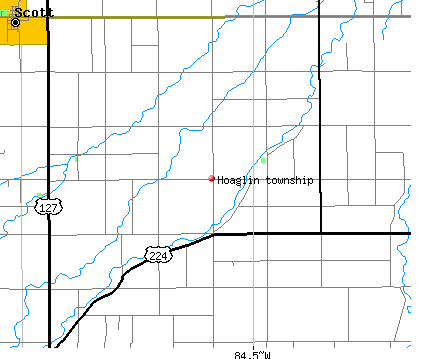 Hoaglin township, OH map