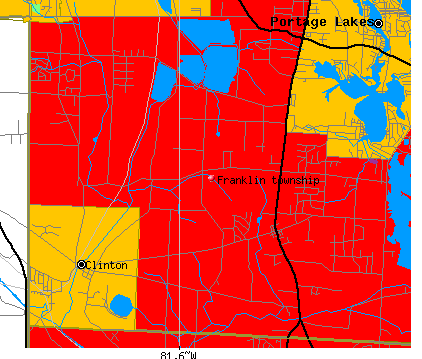 Franklin township, OH map