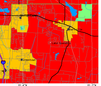 Lake township, OH map