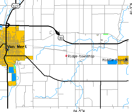 Ridge township, OH map