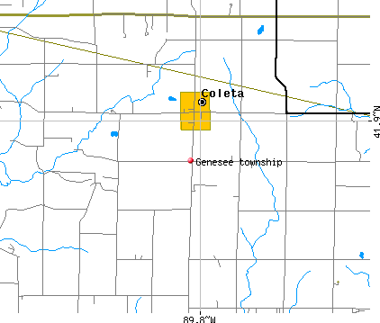 Genesee township, IL map