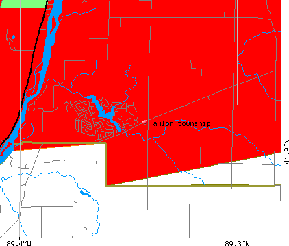 Taylor township, IL map