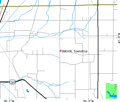 Ustick township, IL map