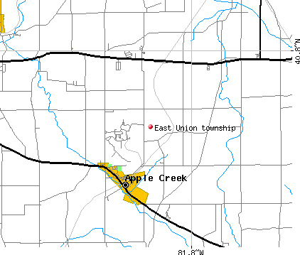 East Union township, OH map