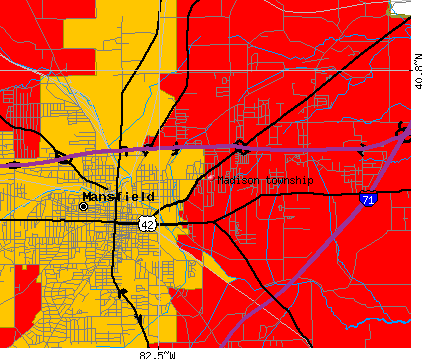 Madison township, OH map