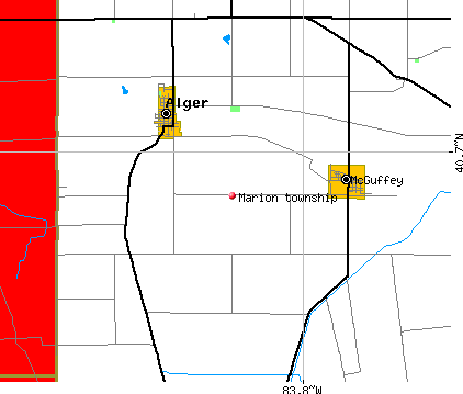 Marion township, OH map