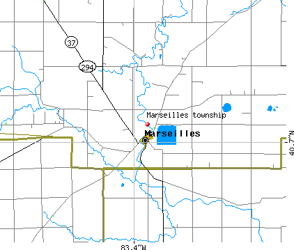 Marseilles township, OH map