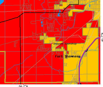 Shawnee township, OH map