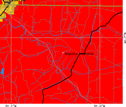 Augusta township, OH map