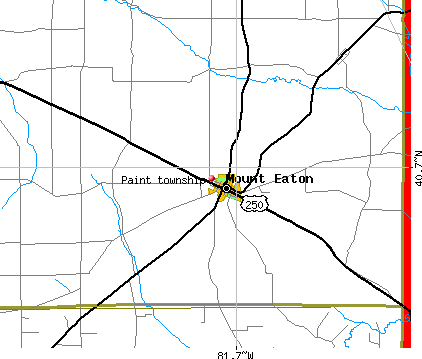 Paint township, OH map