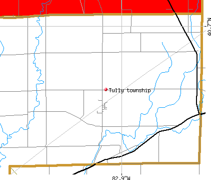 Tully township, OH map