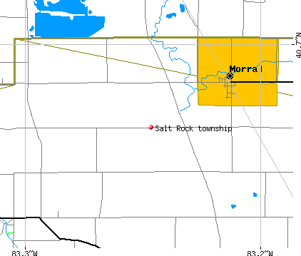 Salt Rock township, OH map