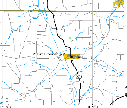 Prairie township, OH map