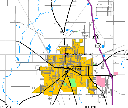 Marion township, OH map