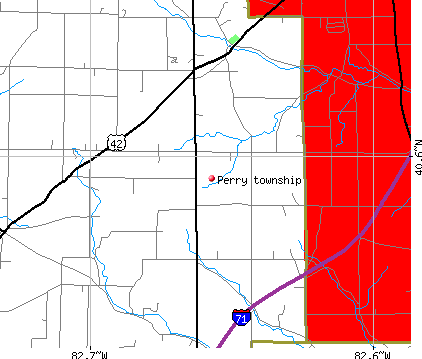 Perry township, OH map