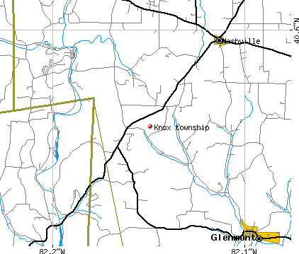 Knox township, OH map