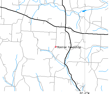 Monroe township, OH map