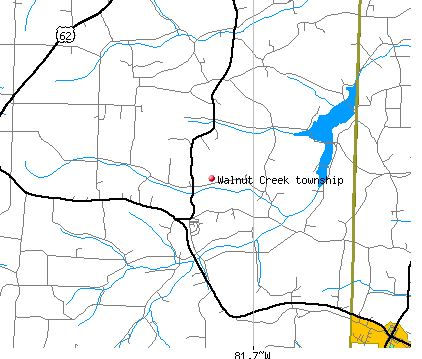 Walnut Creek township, OH map