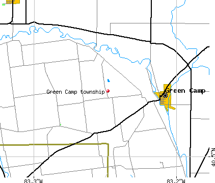 Green Camp township, OH map
