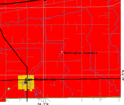Washington township, OH map