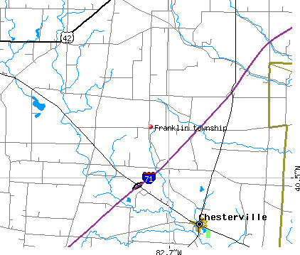 Franklin township, OH map