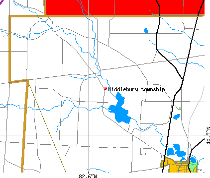 Middlebury township, OH map