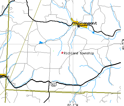 Richland township, OH map