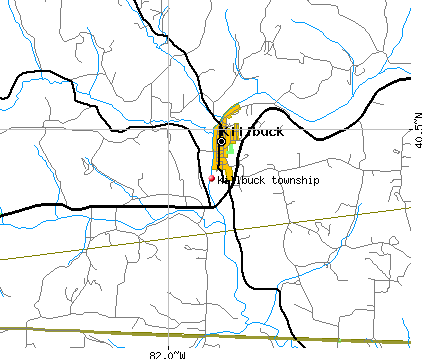 Killbuck township, OH map