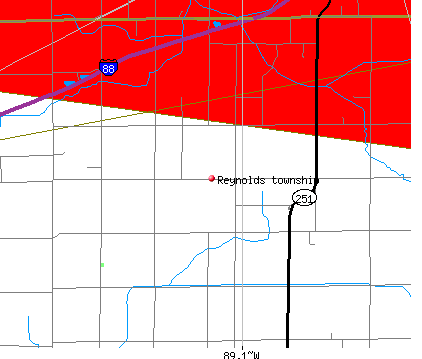 Reynolds township, IL map