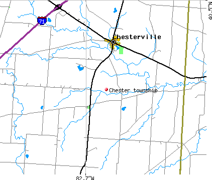 Chester township, OH map