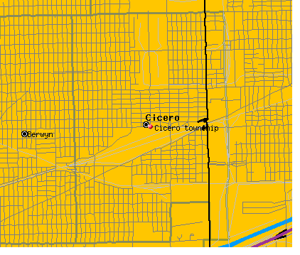 Cicero township, IL map