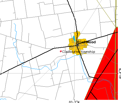 Claibourne township, OH map